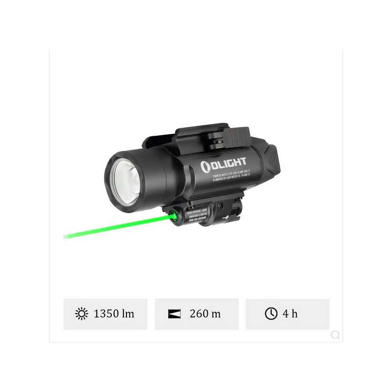 Olight Baldr Pro | Lampe Tactique avec Laser Vert