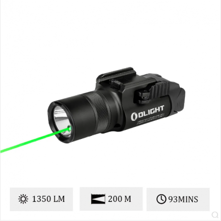 Olight Baldr Pro R | Lampe Tactique Rechargeable avec Laser Vert