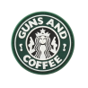 Patch JTG Guns and Coffee - Vert/Noir